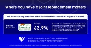 Pioneers Medical Center receives Healthgrades Joint Replacement Excellence Award